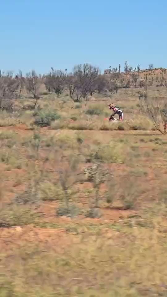 Jacob Sawtell racing the Finke Desert Race
