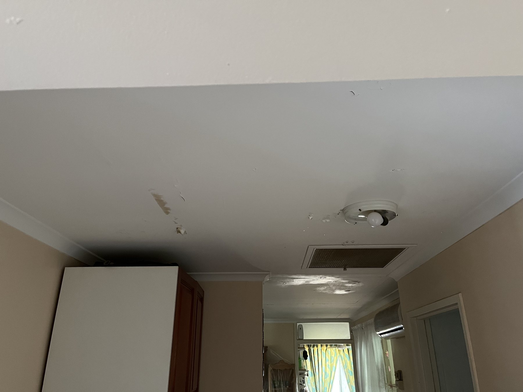 The water damage we started with.
