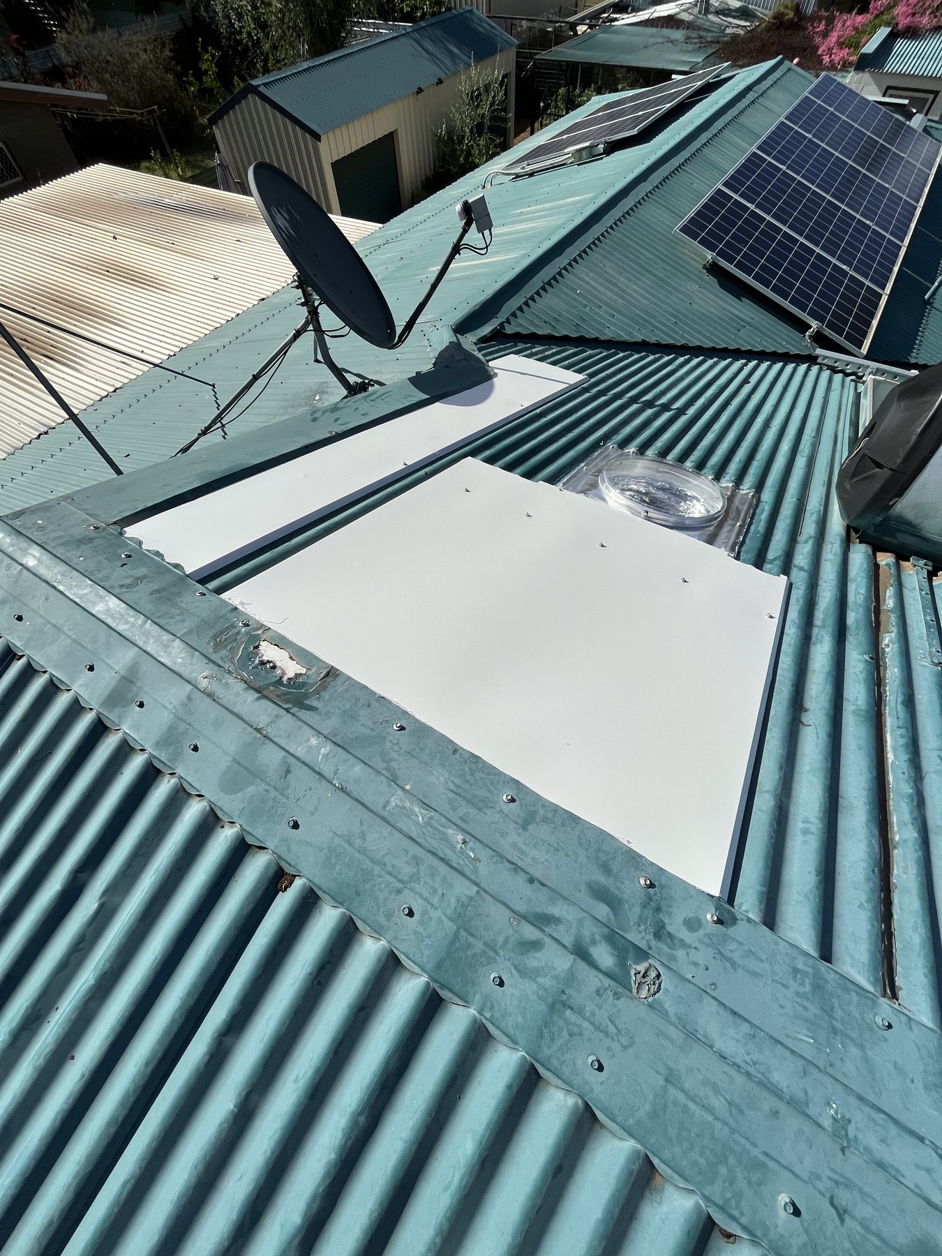 Roof repair and skylight — 2